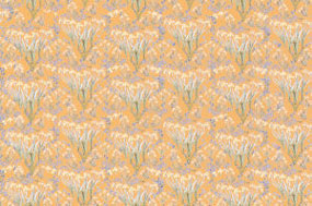 Dollhouse Miniature Wallpaper: Japanese Iris